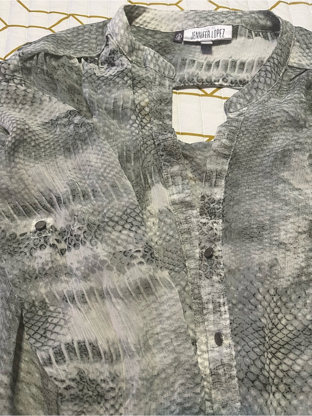 Lot of 4 XL blouses, sheer lightweight - Picture 3 of 10